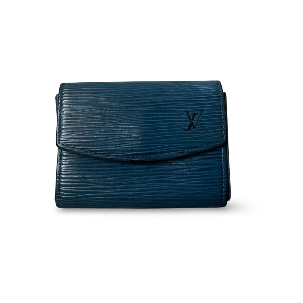 Louis Vuitton Blue Epi Leather Wallet